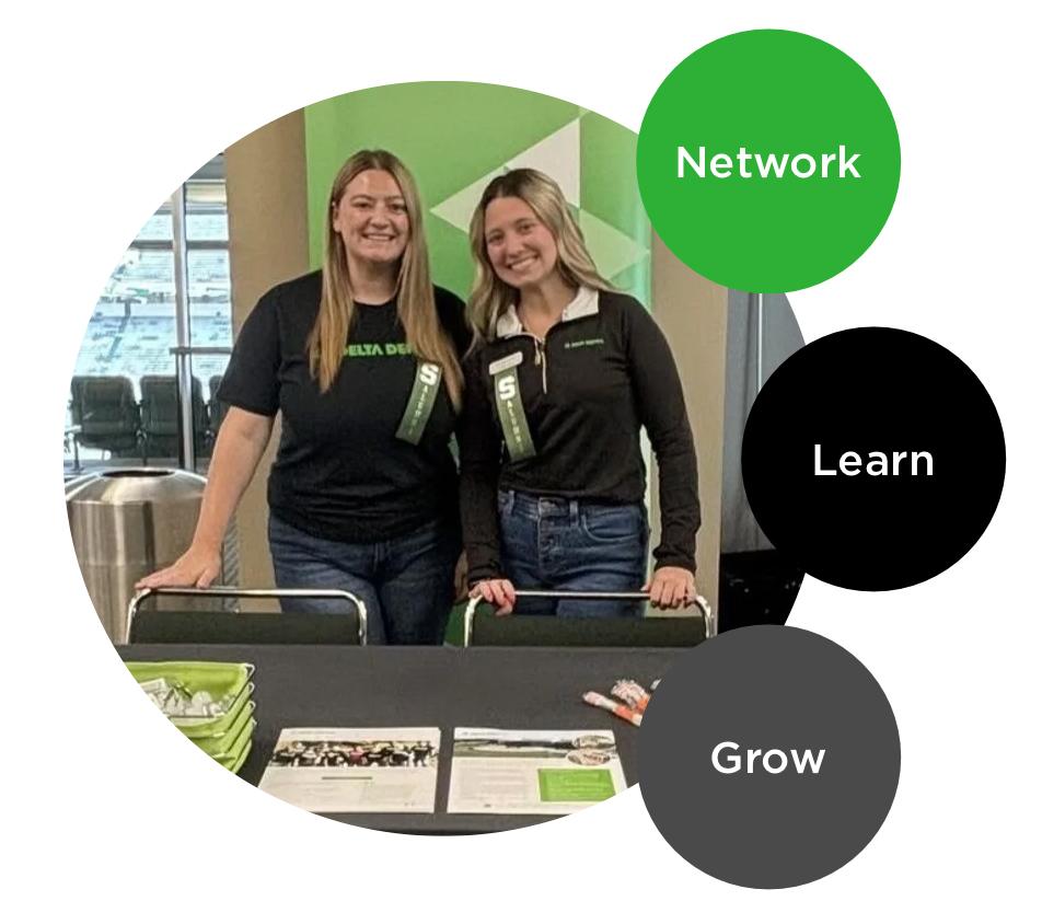 Internship fair with two Delta Dental employees—network, learn and grow.